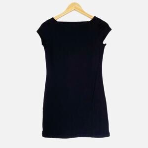 Susana Monaco Cut Out Back Bodycon Dress Black Small